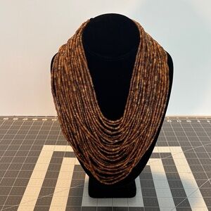 Coldwater Creek Multi-Strand Brown Necklace